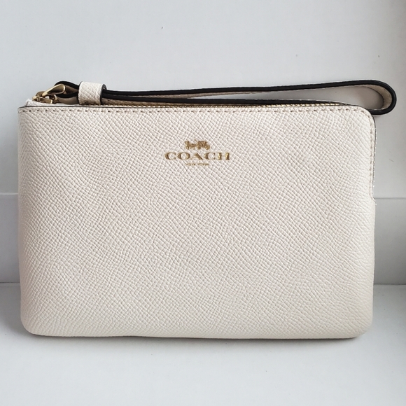 Coach Corner Zip Wristlet - Picture 1 of 4